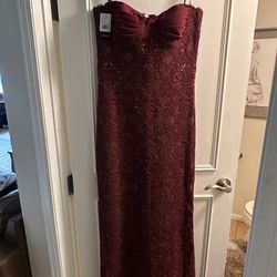 Red Gown Tadashi Shoji