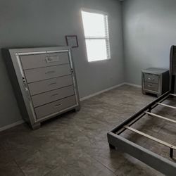 Chest of Drawers and Matching Nightstand