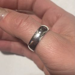 925 sterling silver band ring size 9