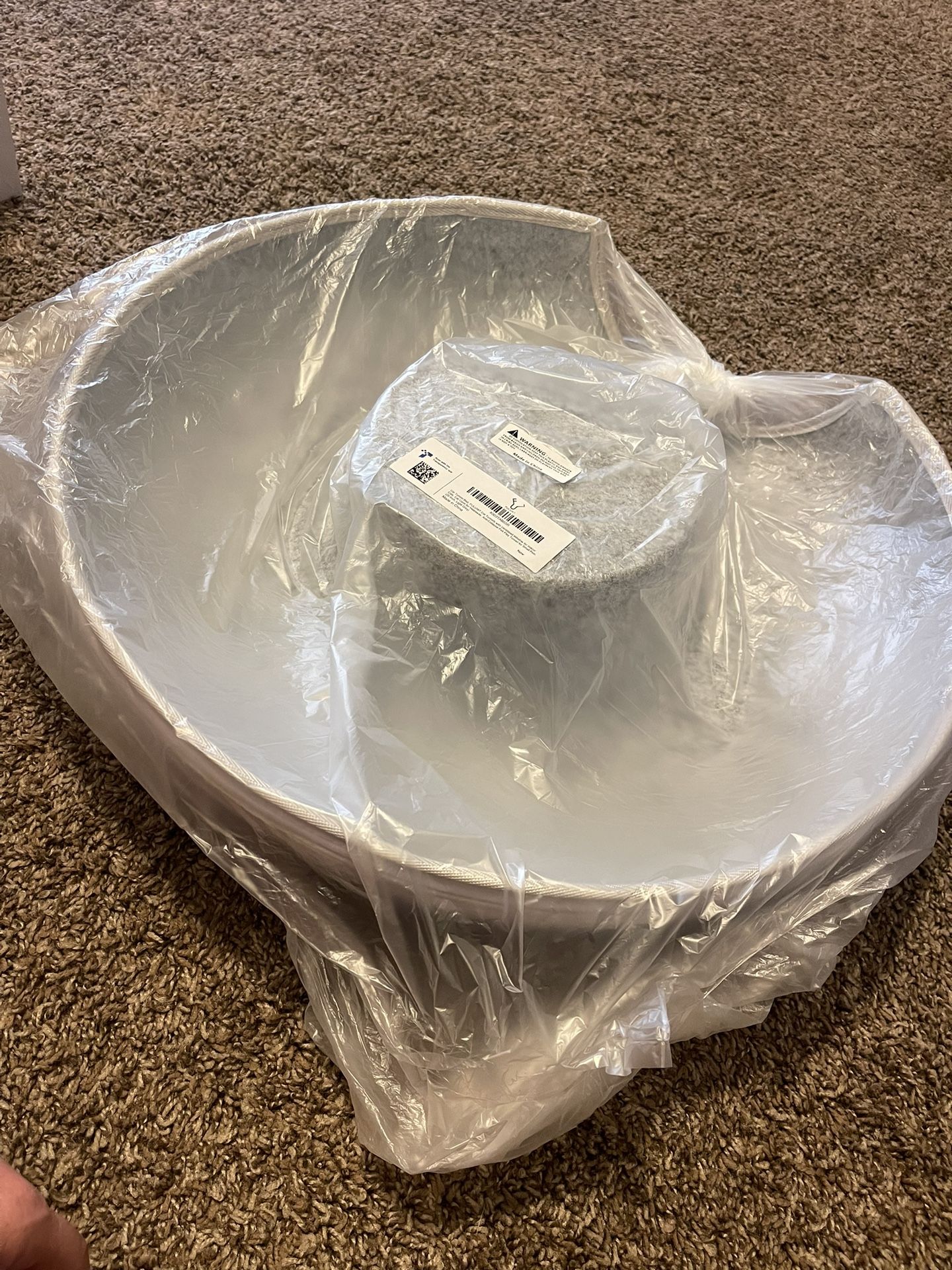 Large 24 inch,Cat Tunnel Bed, Peekaboo Cat Cave with Pet Blanket,Detachable Donut Tunnel