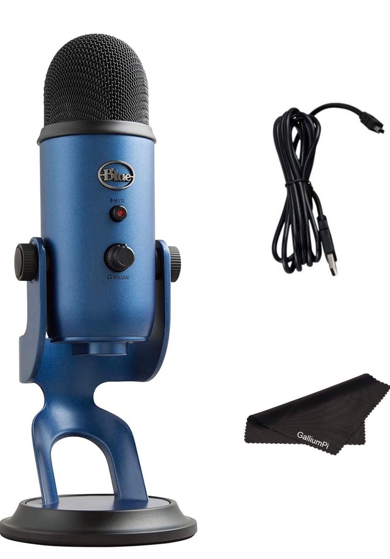Blue Yeti Professional Multi-Pattern USB Condenser Microphone - Blue Sealed Brand New 