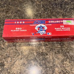 Score Baseball Card Set 1988