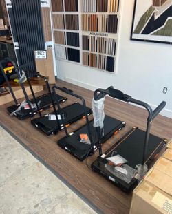 Folding Walking Treadmill with Handlebar