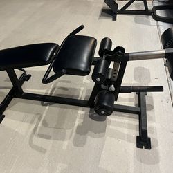 Commercial Plate Loaded Leg Extension/ Curl Machine