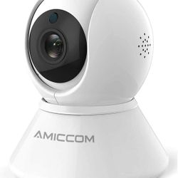 Wireless Security Camera, WiFi Camera Indoor Home 1080p HD Pan/Tilt/Zoom Cam Pan Wi-Fi Smart IP Camera for Baby/Pet/Nanny, Motion Detection, 2 Way Aud