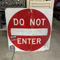 Do not enter sign