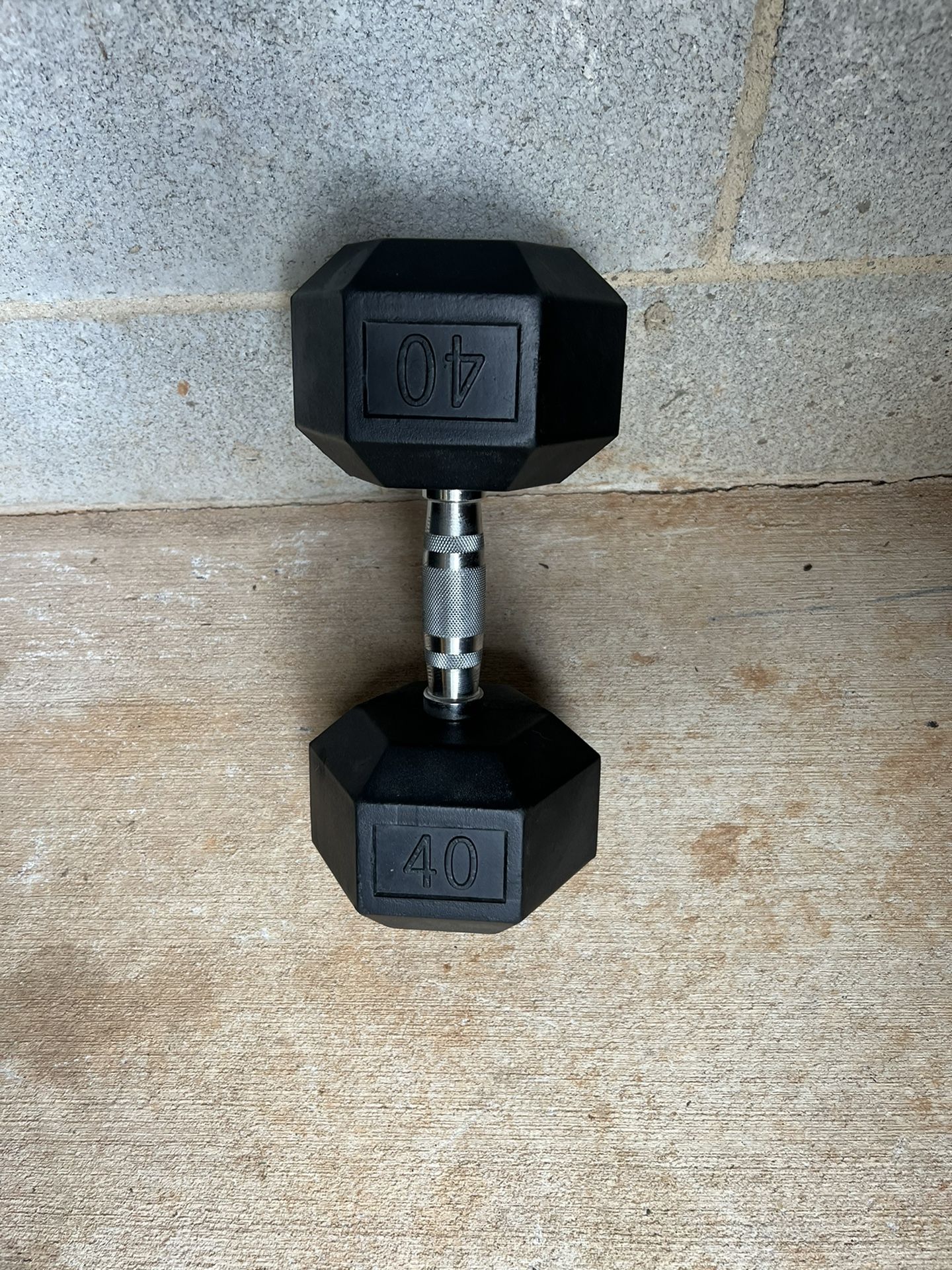 (1) 40 Lb Dumbbell 