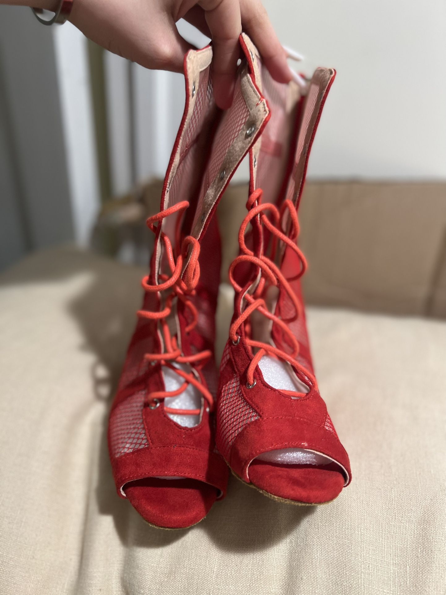 Red Heels Boots