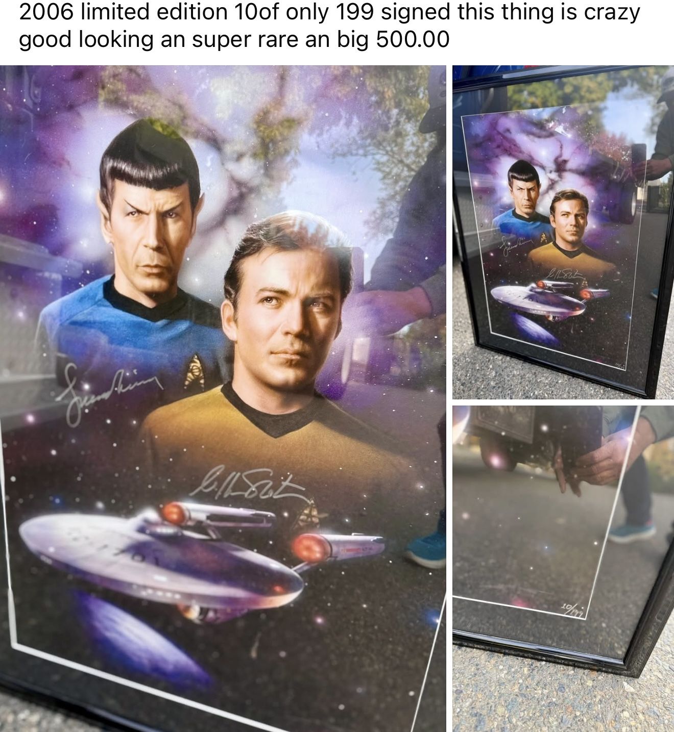 Star Trek Limited Edition 10/199!signed 
