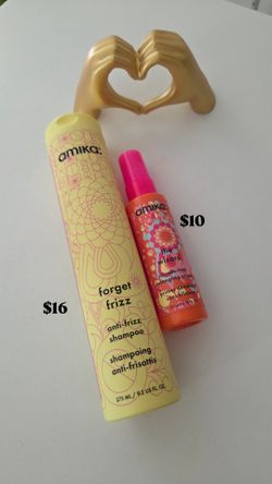 Amika Forget Frizz Shampoo & The Wizard Detangling Primer