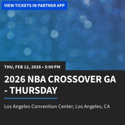 NBA Crossover Concert Ticket 