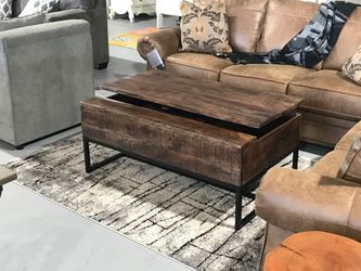 brand new solid wood coffee table storage lift top