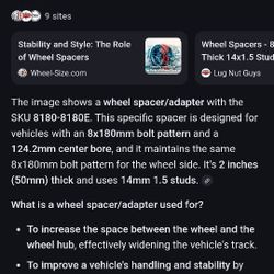 wheel spacers brand new