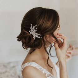 Isadora Crystal Hair Clip / bridal hair clip