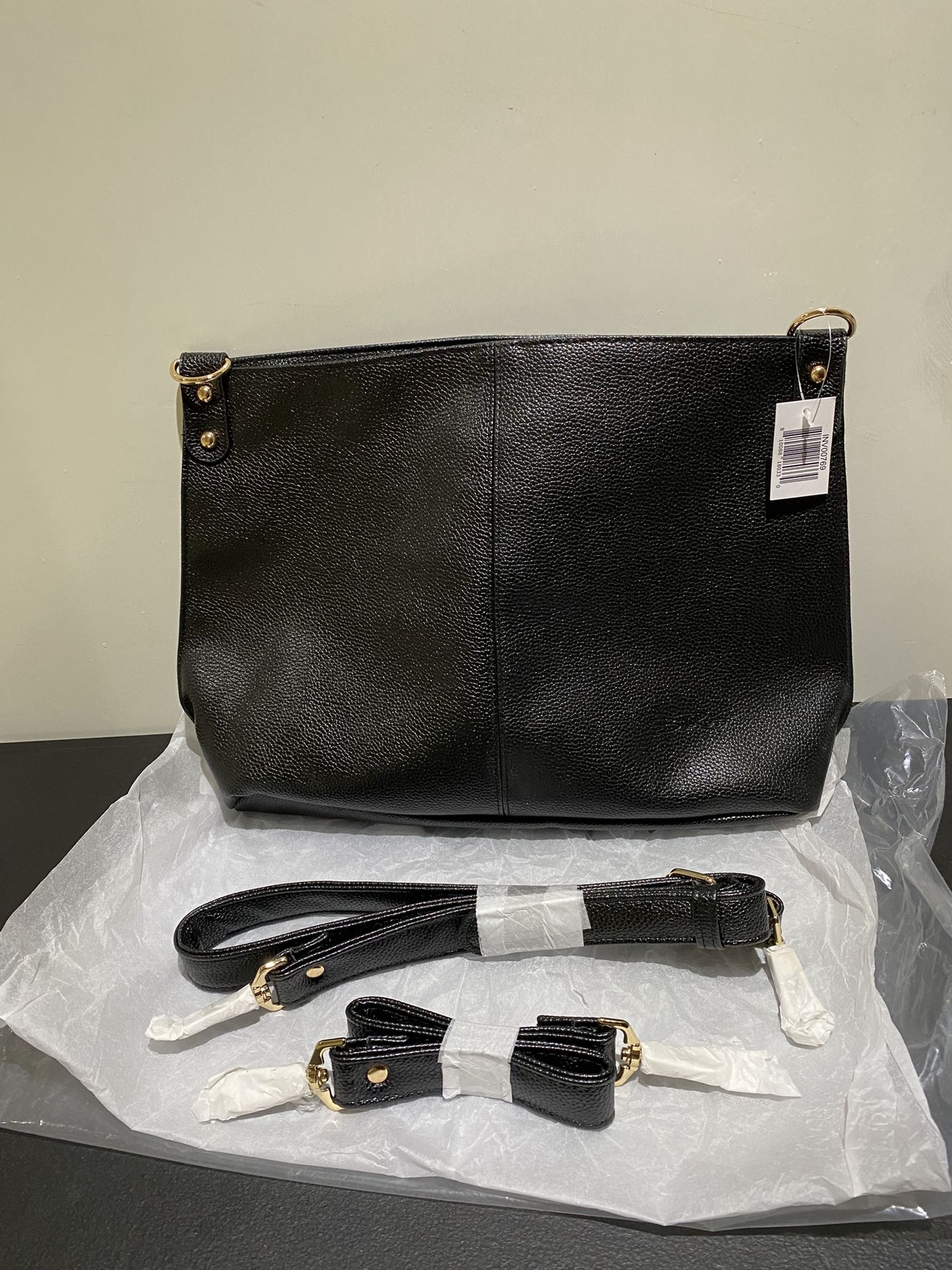 Bella Russo Black Faux Leather Purse - *New*