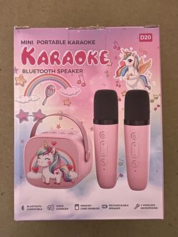 Mini Portable Karaoke Bluetooth Speaker Set D20