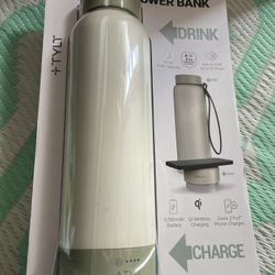 TYLT Water Bottle + Wireless Power Bank / 24 OZ Capacity .New!