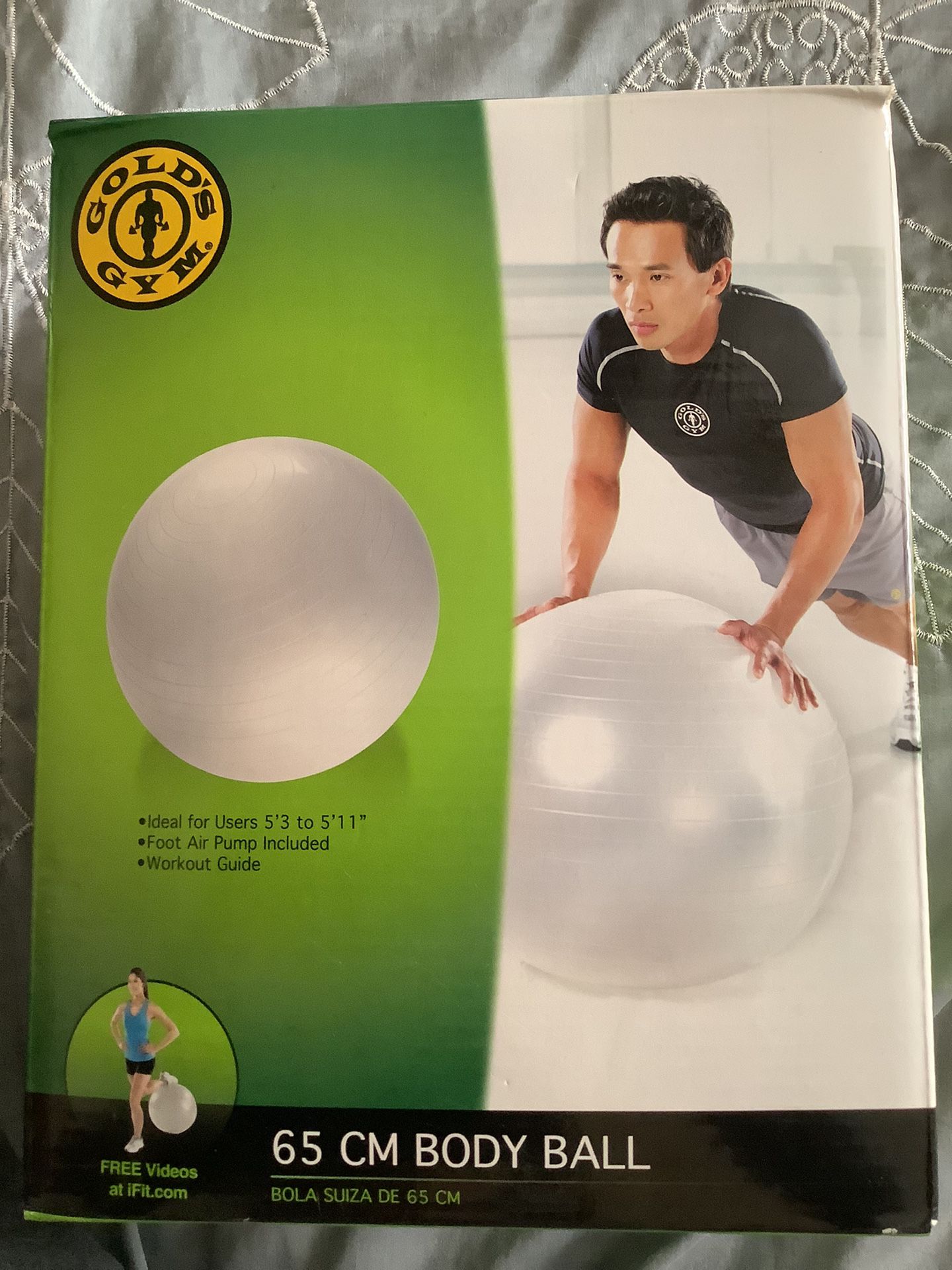 Gold’s Gym 65 cm Body Ball – White