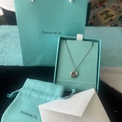 Tiffany & Co Initial Letter A Necklace 