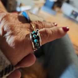 Touquise Silver Ring