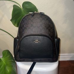NWT Coach Court Backpack Signature Black 🤎🖤