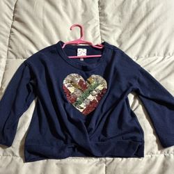 Girls Size 6/7 Heart Shirt