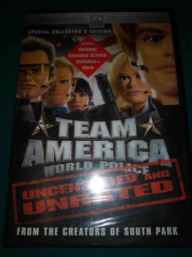 DVD Team America World Police Uncensored and UnRated (New)
