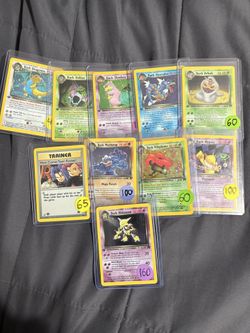 Pokemon Team Rocket 1ST Edition Holo’s