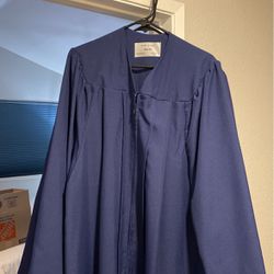 Navy Blue Graduation Gown 