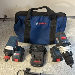 Bosch Impact Driver/Wrench And Drill. 