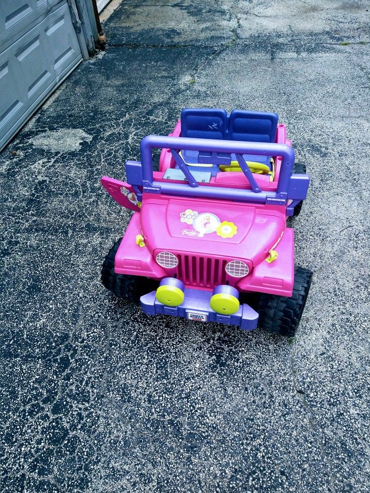 Barbie Power Wheels Car