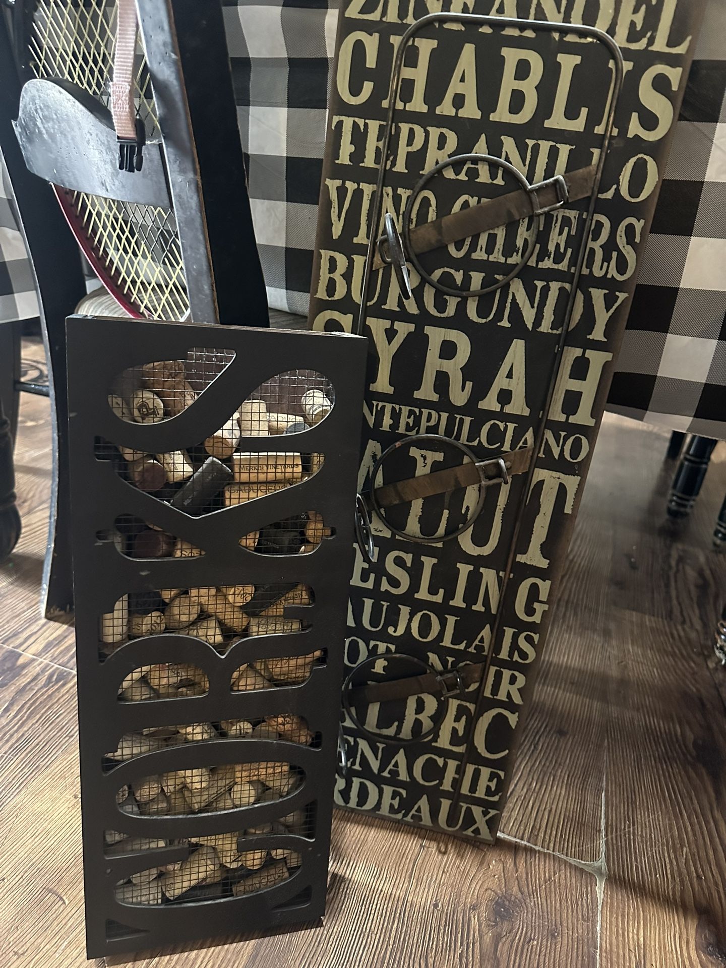 Wine Rack And Cork Holder