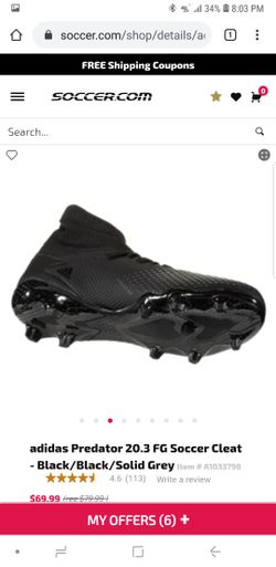 Soccer Cleats Sz 8.5