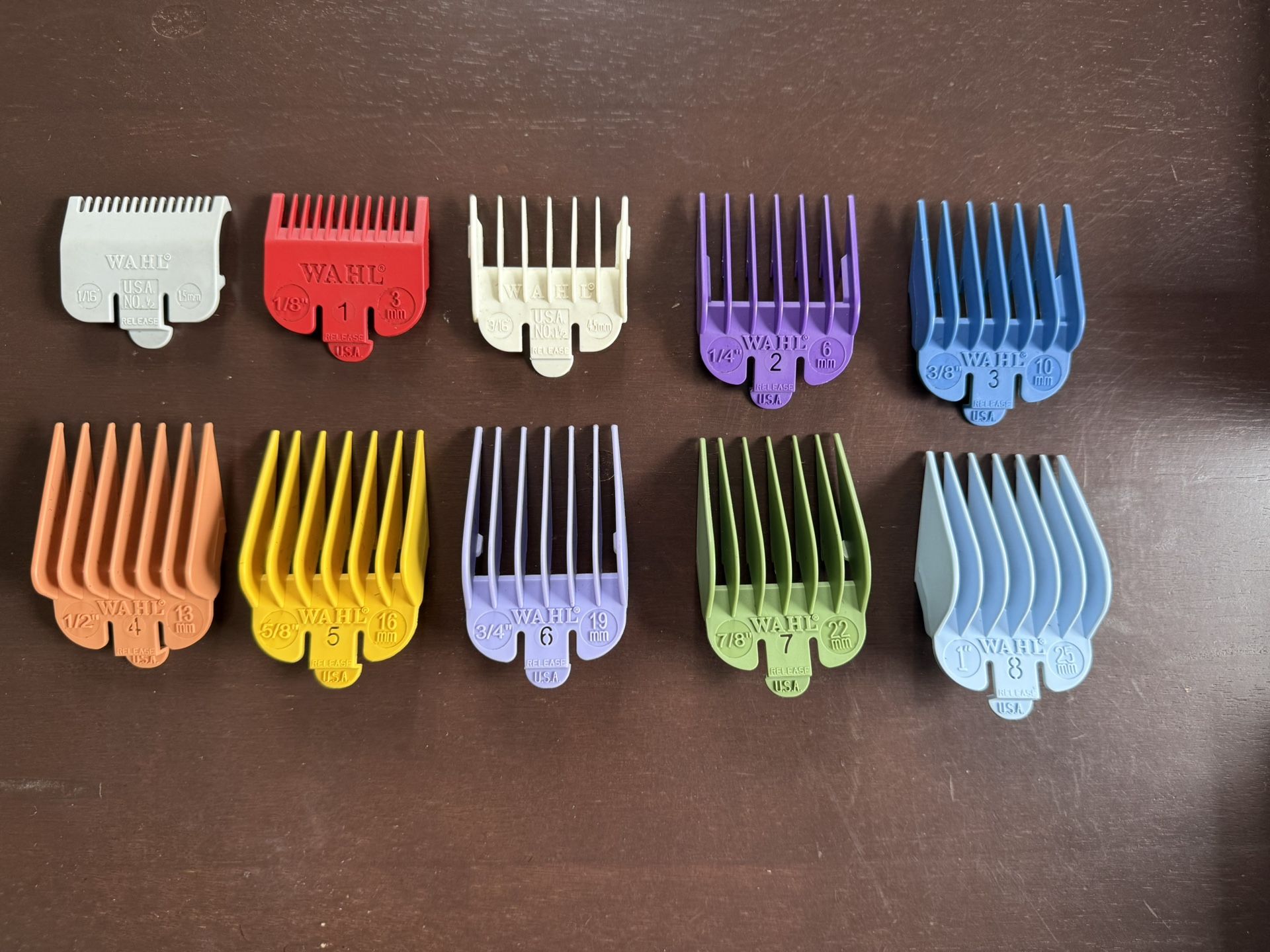 Wahl  Color Coded Clipper Gaurds - Full Set