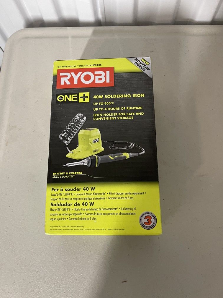 RYOBI
ONE+ 18V 40-Watt Soldering Iron (Tool-Only)