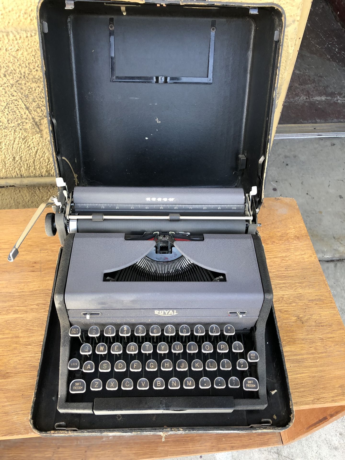 Antique Royal Arrow Manual Typewriter