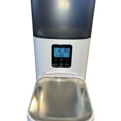 ANDOLL HOME Automatic Cat Feeder 4L Dry Food Dispenser with Voice Record Dog Cat