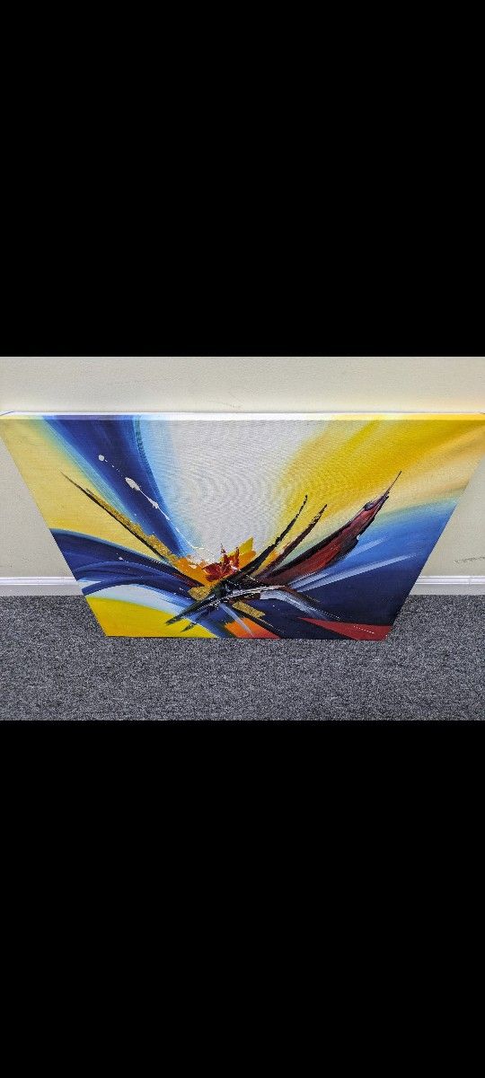 Abstract Painting On Canvas