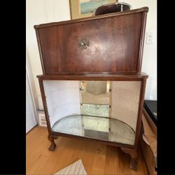 Antique Bar Cabinet 