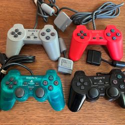 Real Sony OEM PS2 and PS1 controllers DualShock (Tap details for pricing)