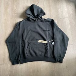 Essentials “fear Of God” Black Hoodie 