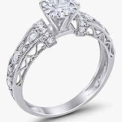 NEW Art Deco Wedding, Engagement, Sovereign Ring