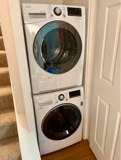 Washer and dryer set, refrigerator, range (oven and stovetop) and never before used dishwasher