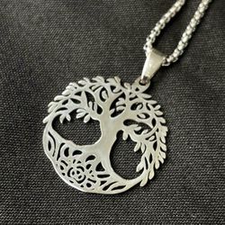 Stainless Steel Tree of Life Necklace  Durable & Tarnish Resistant Amulet