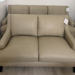 New Leather Sofa  and Loveseat 
