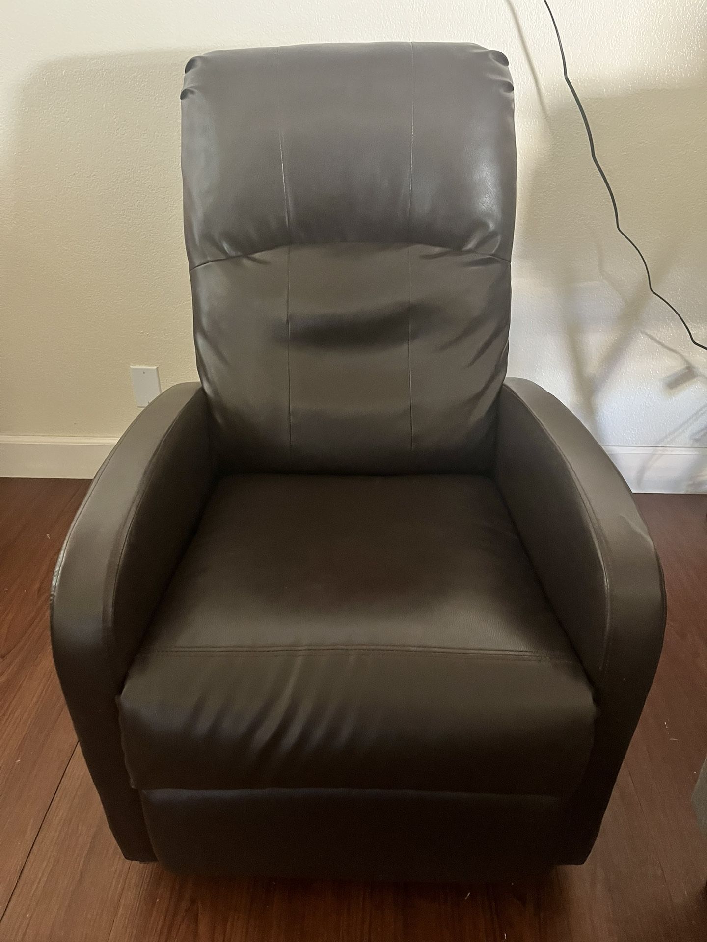 Brown Leather Recliner Chair With Massager