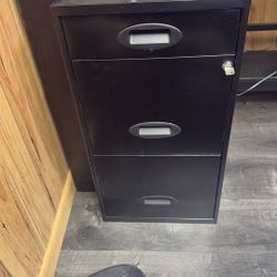 Black File Cabinet