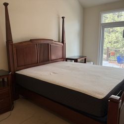 Thomasville California King 4-Piece Bedroom Set – Includes Adjustable Mattress