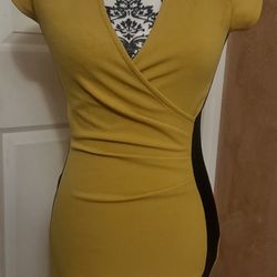 Yellow &Black Dress 👗 S 