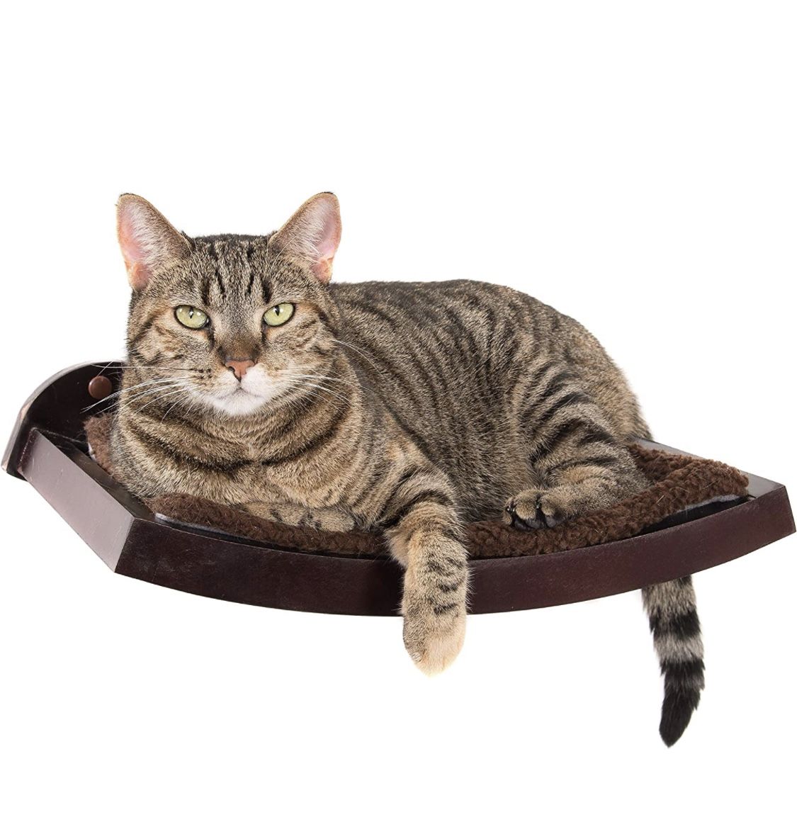 Cat Perch Wall Mounted Cherry Wood Color